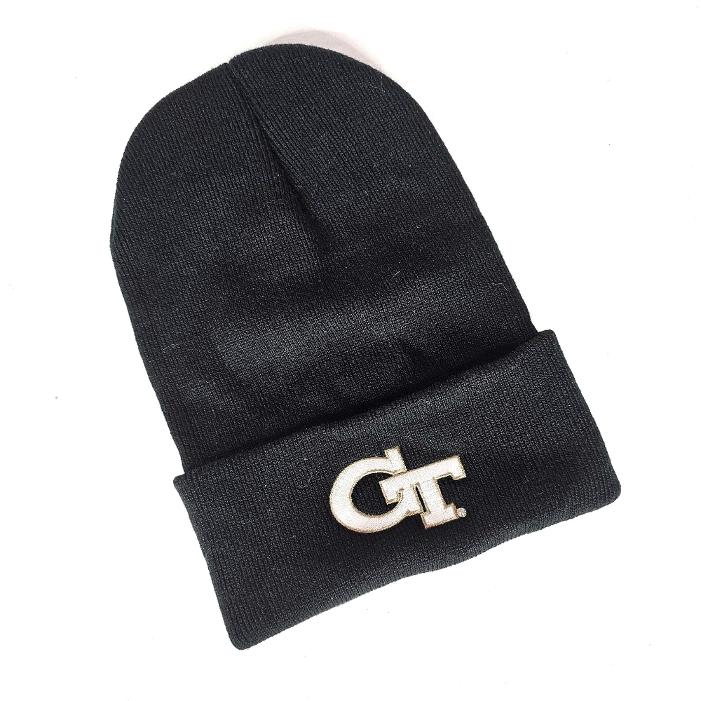 Georgia Tech Black Knit Beanie